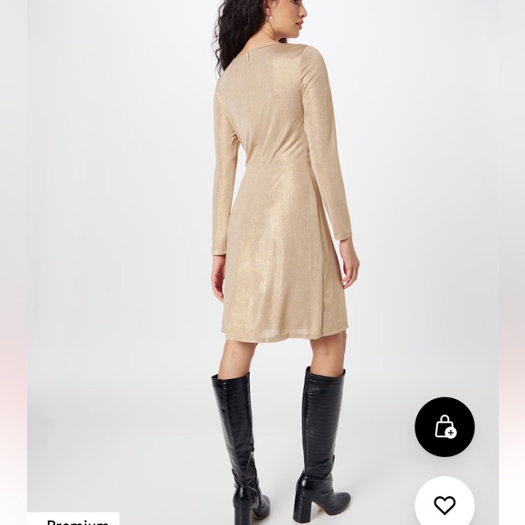 Lauren Ralph Lauren Glendon Silver Cocktail Dress Size 2 - Picture 9 of 10